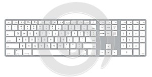 Computer keyboard illustration