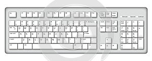 Computer keyboard illustration photo