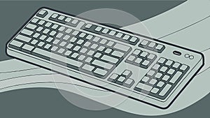 Computer keyboard illustration, input device, tech hardware, typing tool, tech equipment vector design Generative AI