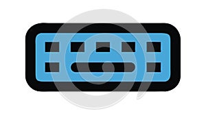 Computer Keyboard Input Device, Digital Typing Workstation, vector design Generative AI