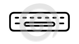 Computer Keyboard Input Device, vector design Generative AI