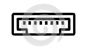 Computer Keyboard Input Icon, Typing, Data Entry, and Productivity, vector design Generative AI