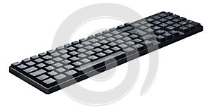 Computer keyboard isolated on white background