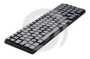 Computer keyboard isolated on white background