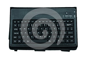 Computer keyboard isolated on white, Close up keyboard or electronic equipment, Electronic object