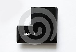 Computer keyboard key. enter