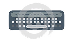 Computer Keyboard with Minimalist Design, vector design Generative AI