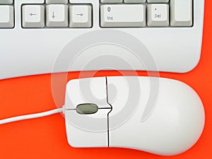 Computer keyboard and mouse