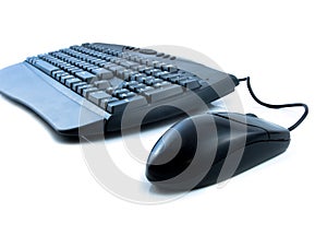 Computer keyboard and mouse