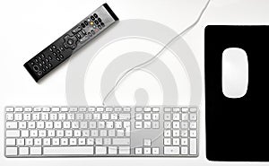 Computer keyboard, mouse and remote control