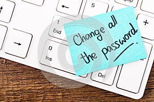 Change all the password.