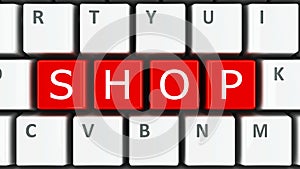 Computer keyboard shop