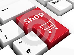 Computer keyboard shop