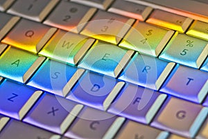 Computer Keyboard Technology Rainbow