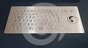 computer keyboard with trackball