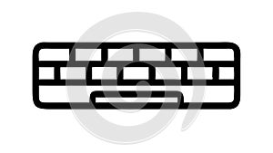 Computer Keyboard, Typing and Data Entry Device, vector design Generative AI