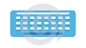 Computer Keyboard for Typing and Data Entry, vector design Generative AI