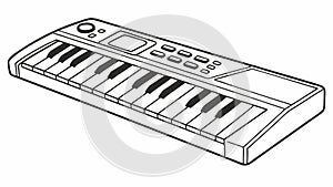 Computer Keyboard Typing Input Device Technology Vector, vector design Generative AI