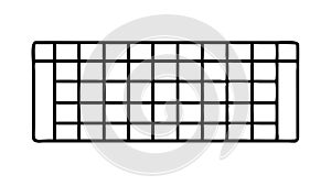 Computer Keyboard Typing Input Device, vector design Generative AI