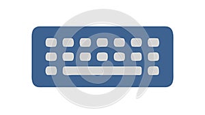 Computer Keyboard Typing Input Device, vector design Generative AI