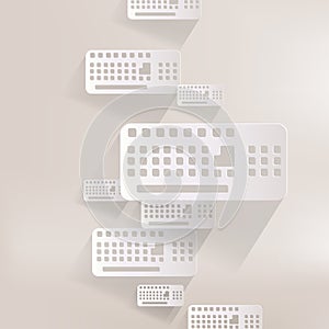 Computer keyboard web icon