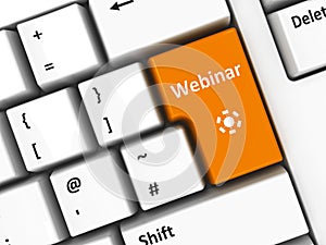 Computer keyboard webinar