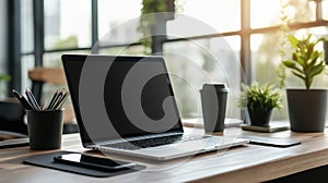 computer lap top on desk