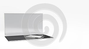 Computer laptop notebook 3d-illustration