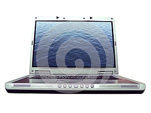 Computer - laptop water ripple