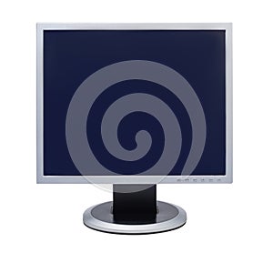 Computer LCD monitor isolated on white