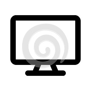 Computer Line Style vector icon which can easily modify or edit
