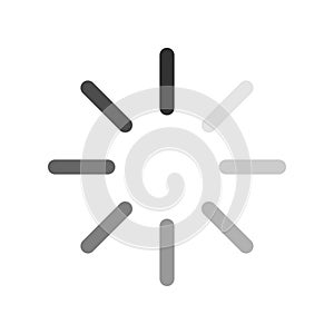 computer loading icon balck and white background