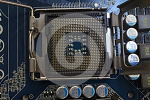 Computer mainboard cpu socket and