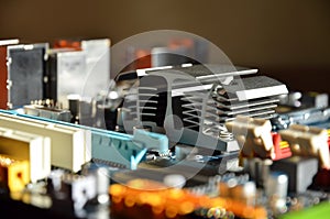 Computer mainboard detail