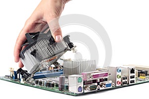 Computer mainboard fan cpu