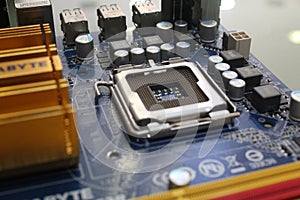 Computer mainboard socket intel 775 pin