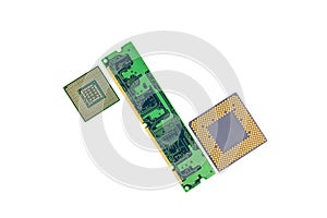 Computer Memory Chip With Two Processors