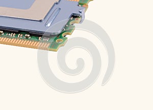 Computer memory modules on the white background