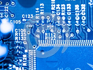 Computer micro circuit board with integrated IC