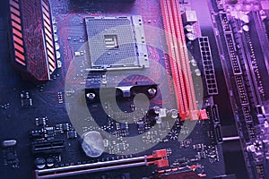 Computer microprocessor chip development