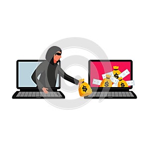 Computer Money Hacker Composition