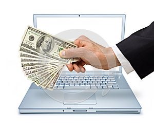 Computer Money Internet Transaction