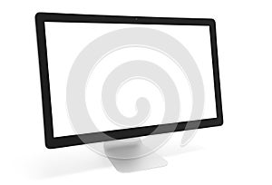 Computer monitor with blank screen