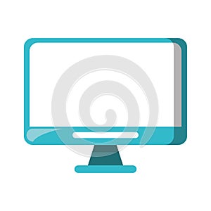 Computer monitor blank screen hardware symbol isolated