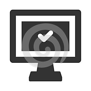 Computer monitor check Icon