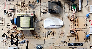 computer monitor circuit board photo