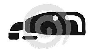 Computer Monitor with Code Icon for Programming, vector design Generative AI