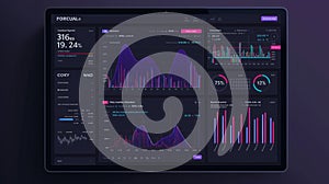 Computer Monitor Displaying Data Analysis