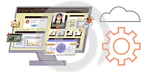 Digital Workspace Management with Notifications, Charts, and Collaboration Tools
