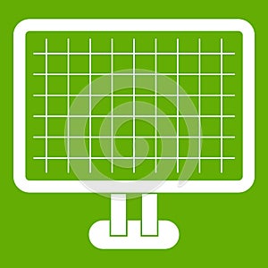 Computer monitor icon green